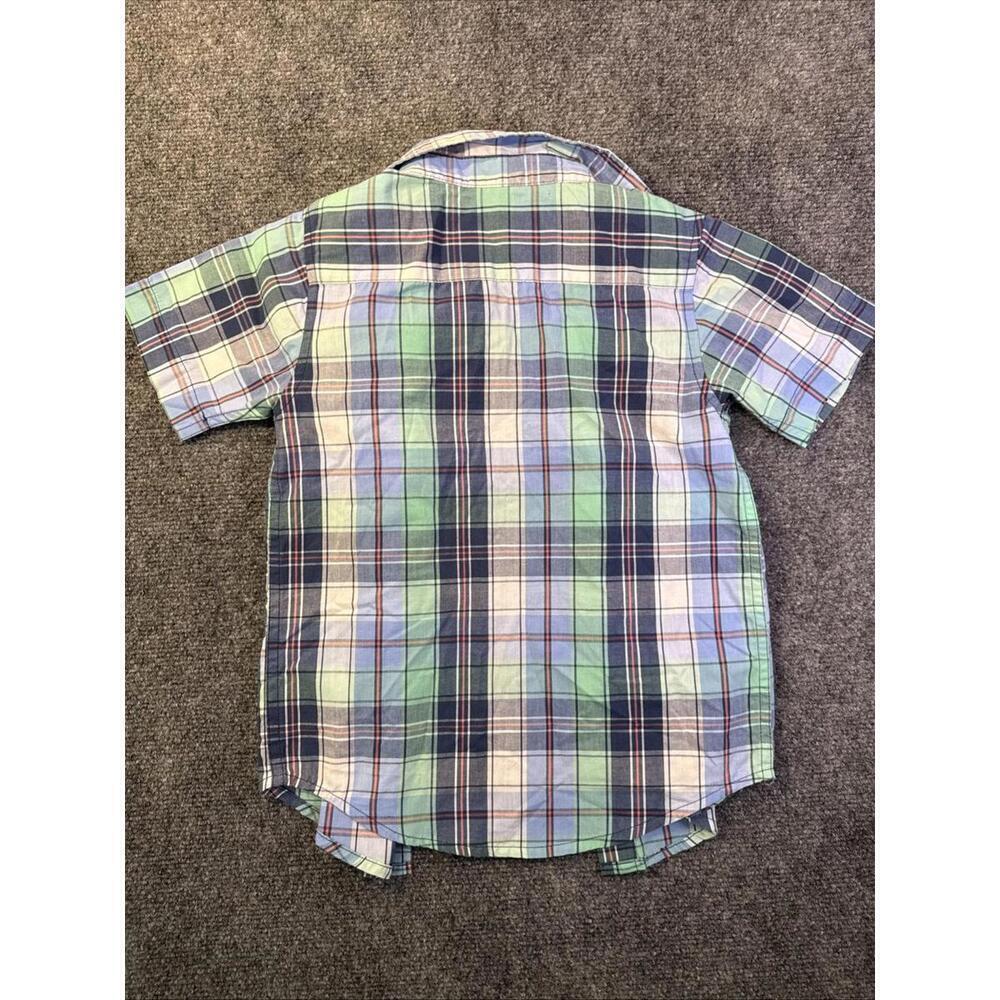 Boys Wrangler Plaid Polo Size 4/5 - Picture 4 of 4